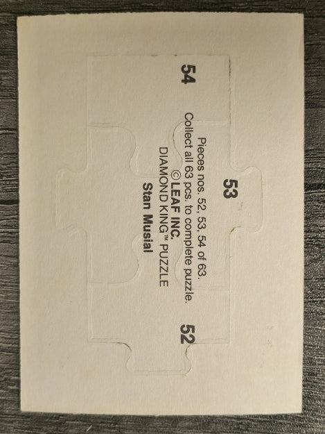 1988 Donruss Stan Musial Puzzle #52 Musial Puzzle 52-54