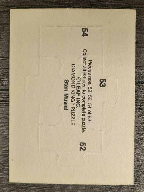1988 Donruss Stan Musial Puzzle #52 Musial Puzzle 52-54