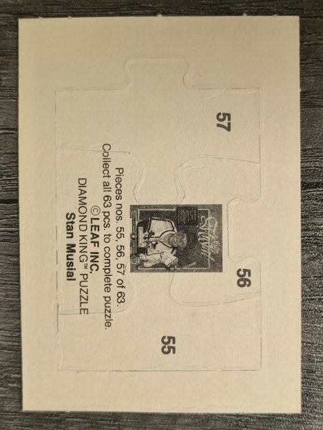 1988 Donruss Stan Musial Puzzle #55 Musial Puzzle 55-57