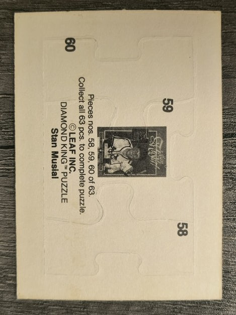 1988 Donruss Stan Musial Puzzle #58 Musial Puzzle 58-60