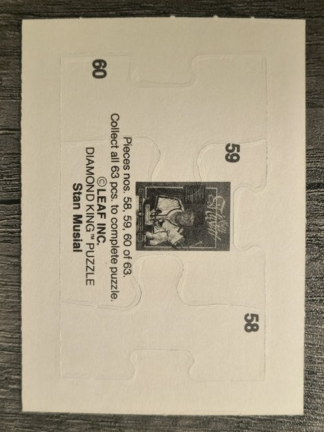 1988 Donruss Stan Musial Puzzle #58 Musial Puzzle 58-60