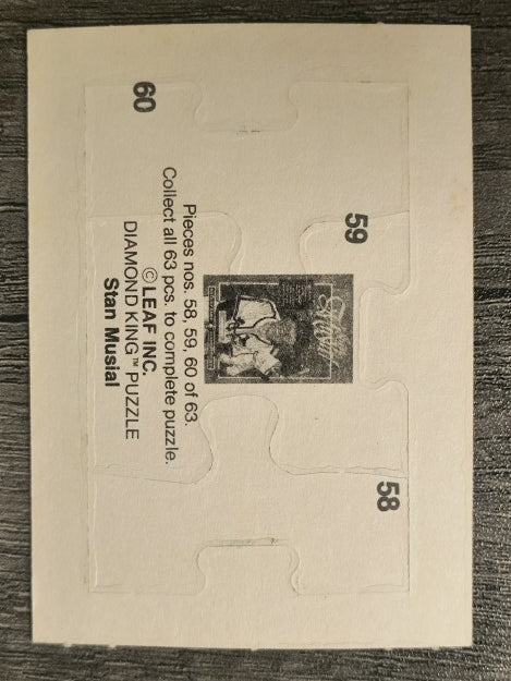 1988 Donruss Stan Musial Puzzle #58 Musial Puzzle 58-60