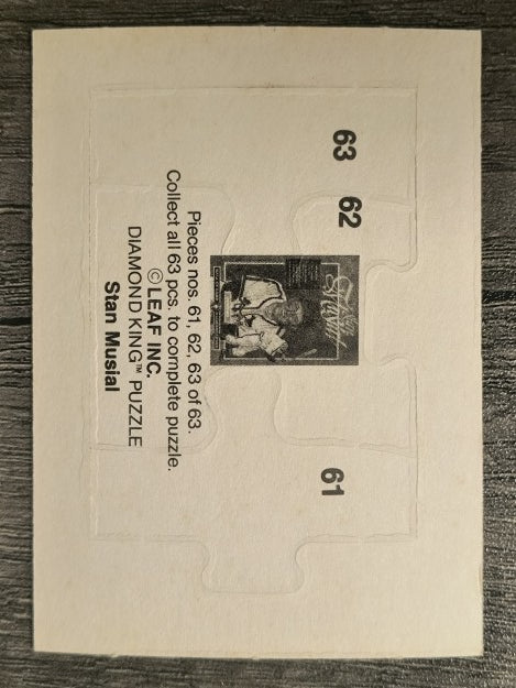 1988 Donruss Stan Musial Puzzle #61 Musial Puzzle 61-63