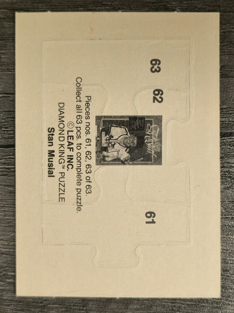 1988 Donruss Stan Musial Puzzle #61 Musial Puzzle 61-63