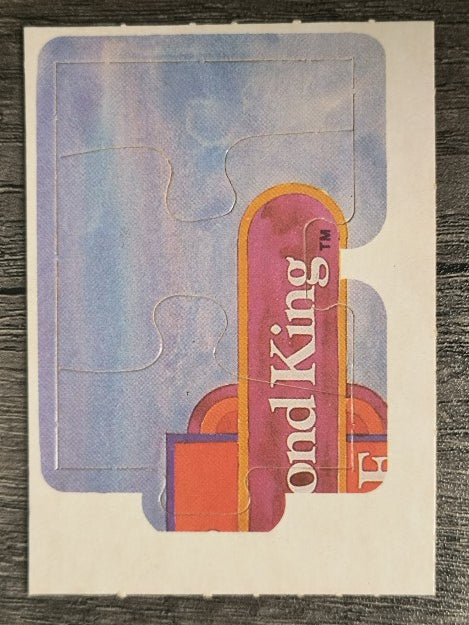 1983 Donruss Mickey Mantle Puzzle #7 Mantle Puzzle 7-9