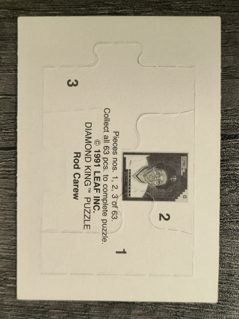 1992 Donruss Rod Carew Puzzle #1 Carew Puzzle 1-3