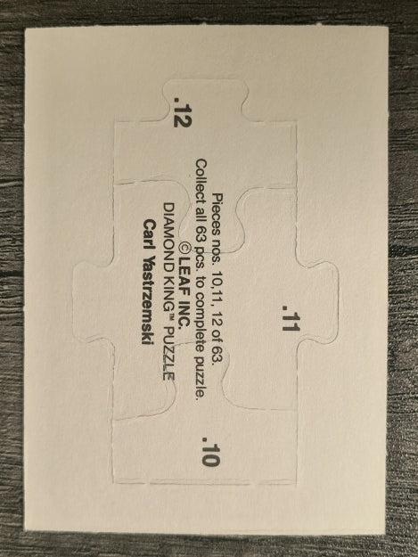 1990 Donruss Carl Yastrzemski Puzzle #10 Yastrzemski Puzzle 10-12