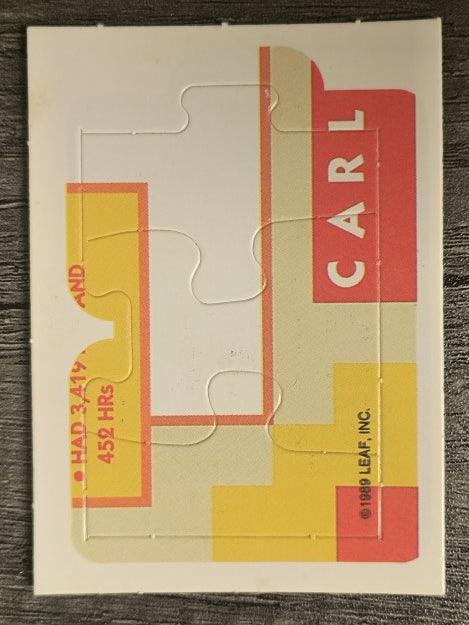1990 Donruss Carl Yastrzemski Puzzle #55 Yastrzemski Puzzle 55-57
