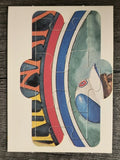1986 Donruss Hank Aaron Puzzle #13 Aaron Puzzle 13-15