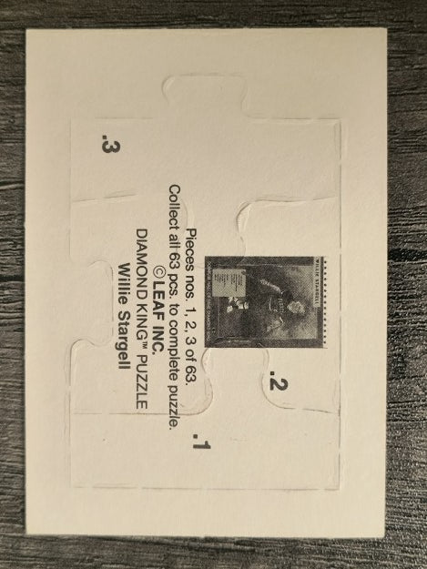 1991 Donruss Willie Stargell Puzzle #1 Stargell Puzzle 1-3
