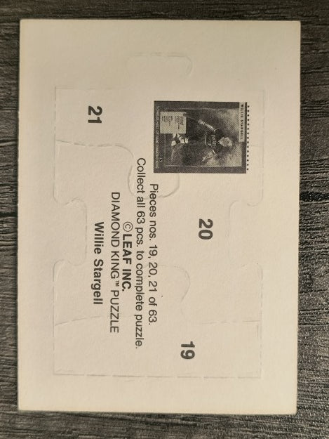 1991 Donruss Willie Stargell Puzzle #19 Stargell Puzzle 19-21