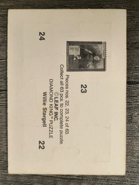 1991 Donruss Willie Stargell Puzzle #22 Stargell Puzzle 22-24
