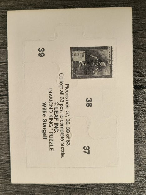 1991 Donruss Willie Stargell Puzzle #37 Stargell Puzzle 37-39