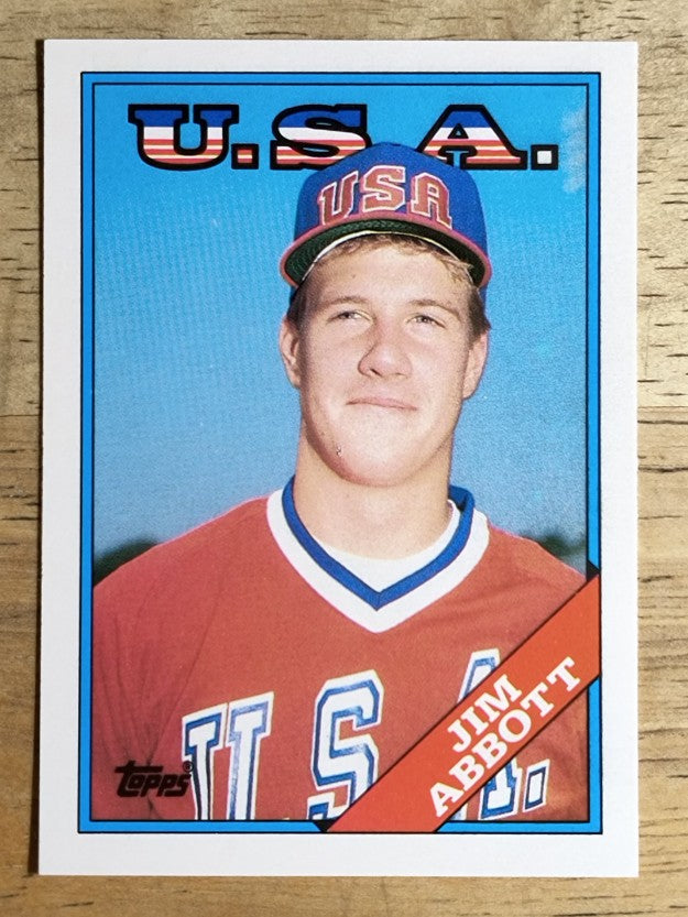 1988 Topps Traded #1T Jim Abbott OLY XRC