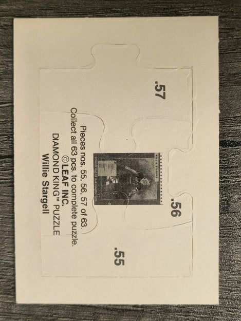 1991 Donruss Willie Stargell Puzzle #55 Stargell Puzzle 55-57