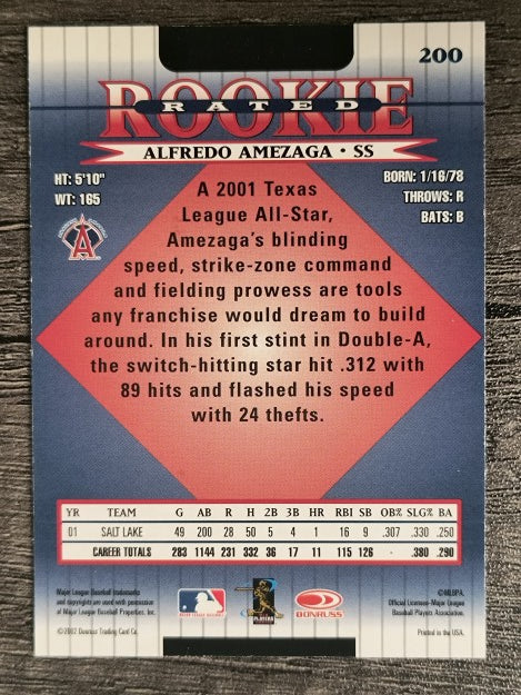 2002 Donruss #200 Alfredo Amezaga RR
