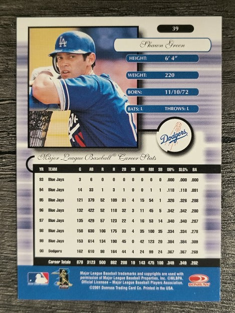 2001 Donruss Elite #39 Shawn Green