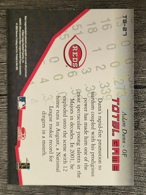 2003 Donruss Champions Total Game #27 Adam Dunn