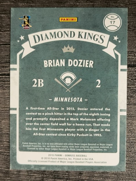 2016 Donruss #17 Brian Dozier DK