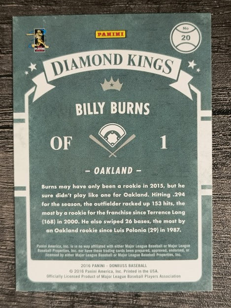 2016 Donruss #20 Billy Burns DK