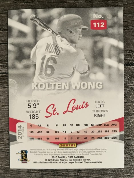 2015 Elite #112 Kolten Wong