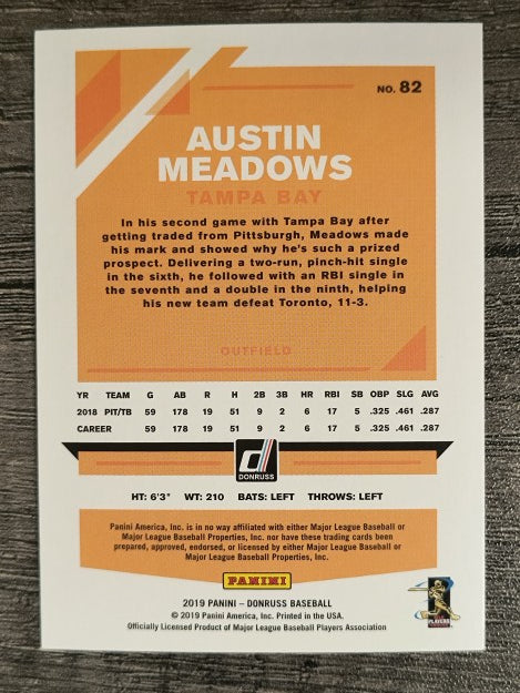 2019 Donruss #82 Austin Meadows
