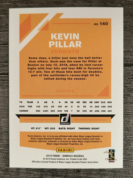 2019 Donruss #140 Kevin Pillar