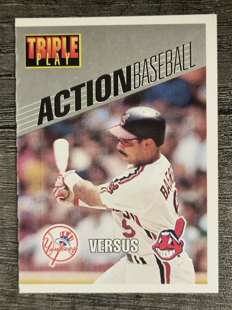 1993 Triple Play Action #18 Carlos Baerga