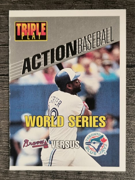 1993 Triple Play Action #30 Joe Carter
