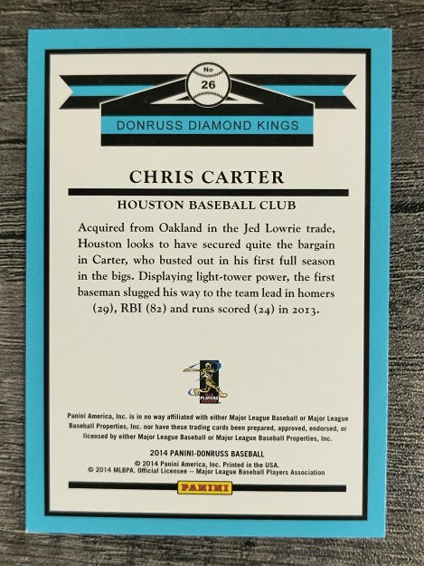 2014 Donruss #26 Chris Carter DK