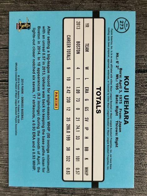 2014 Donruss #273 Koji Uehara
