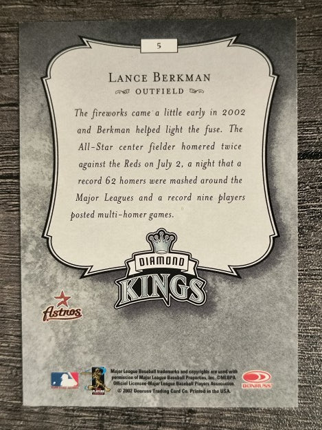 2003 Donruss #5 Lance Berkman DK