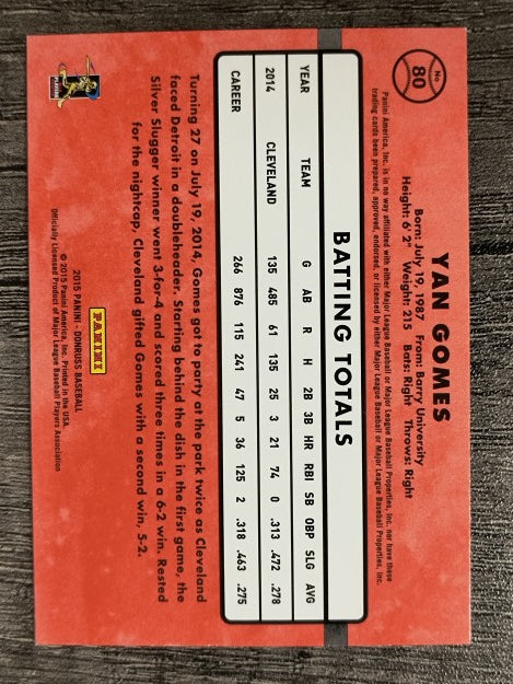 2015 Donruss #80 Yan Gomes