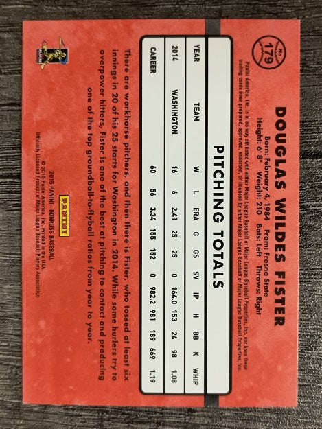 2015 Donruss #179 Doug Fister