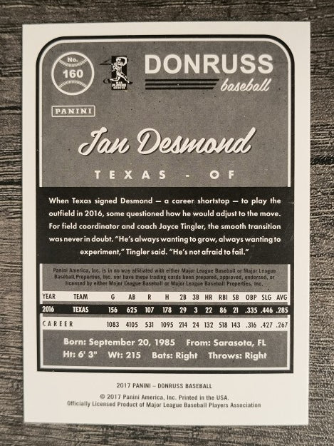 2017 Donruss #160 Ian Desmond