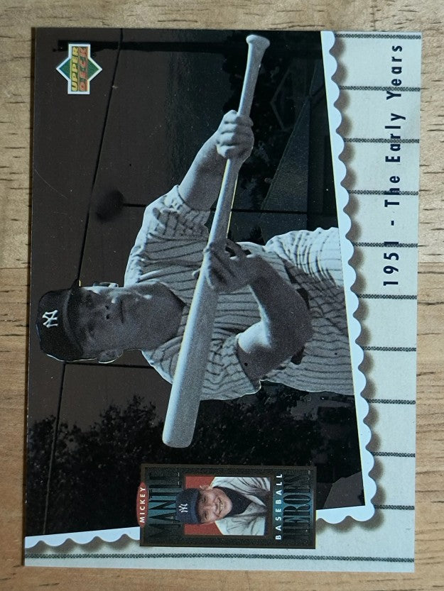 1994 Upper Deck Mantle Heroes #64 Mickey Mantle/1951 The Early Years