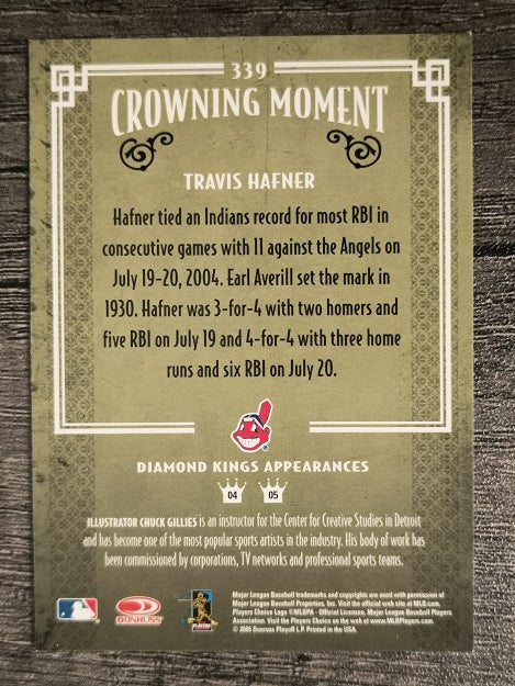 2005 Diamond Kings #339 Travis Hafner