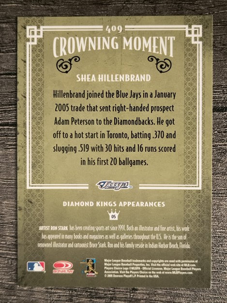 2005 Diamond Kings #409 Shea Hillenbrand