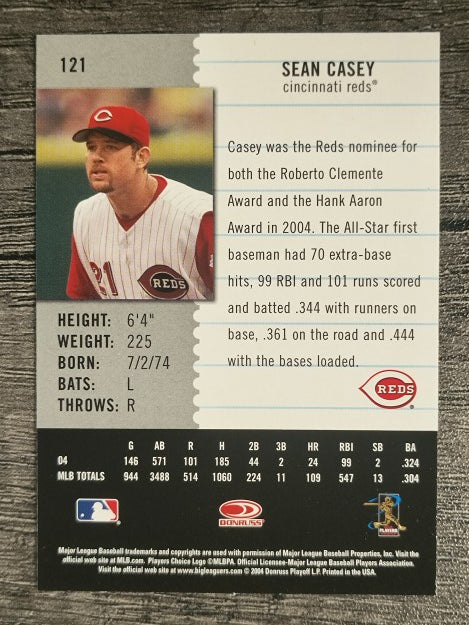2005 Leaf Century #121 Sean Casey