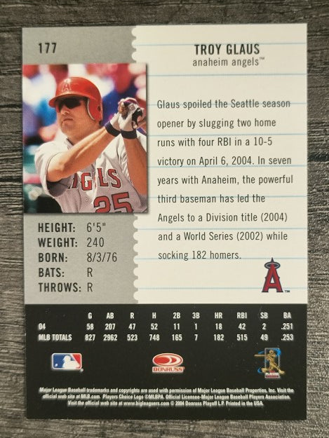 2005 Leaf Century #177 Troy Glaus