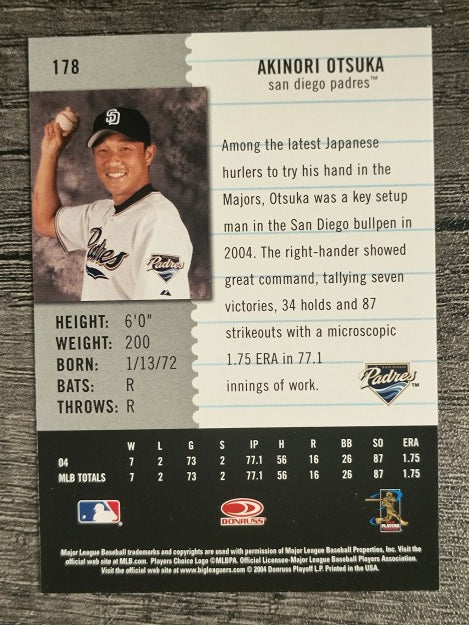 2005 Leaf Century #178 Akinori Otsuka