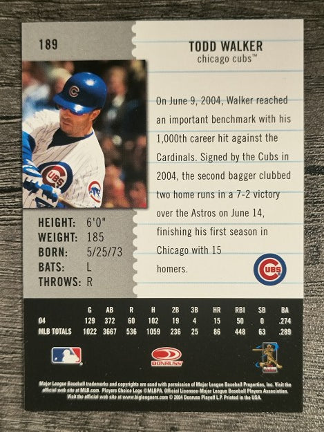 2005 Leaf Century #189 Todd Walker