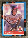 1988 Donruss #505 Greg Minton