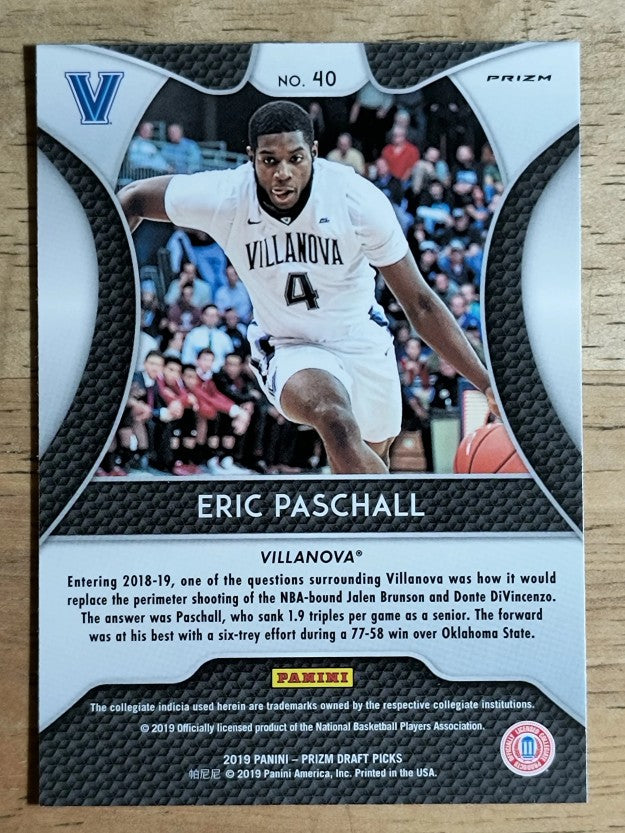 2019-20 Panini Prizm Draft Picks Prizms Silver #40 Eric Paschall