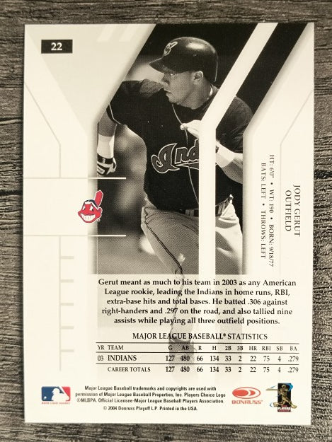 2004 Donruss Elite Extra Edition #22 Jody Gerut