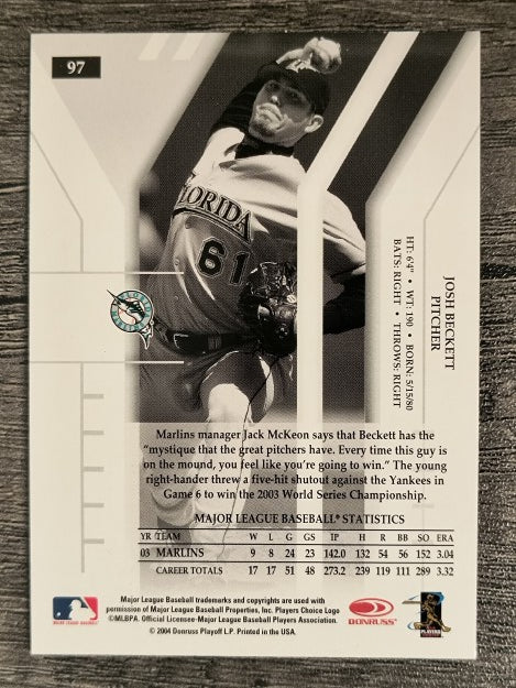 2004 Donruss Elite Extra Edition #97 Josh Beckett
