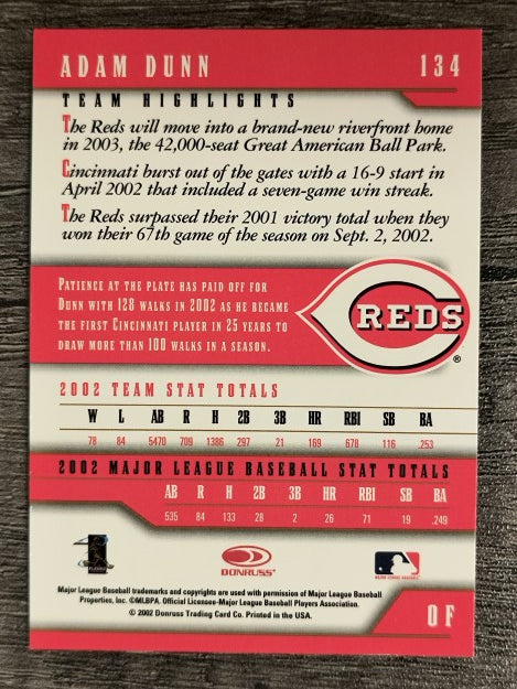 2003 Donruss Team Heroes #134 Adam Dunn