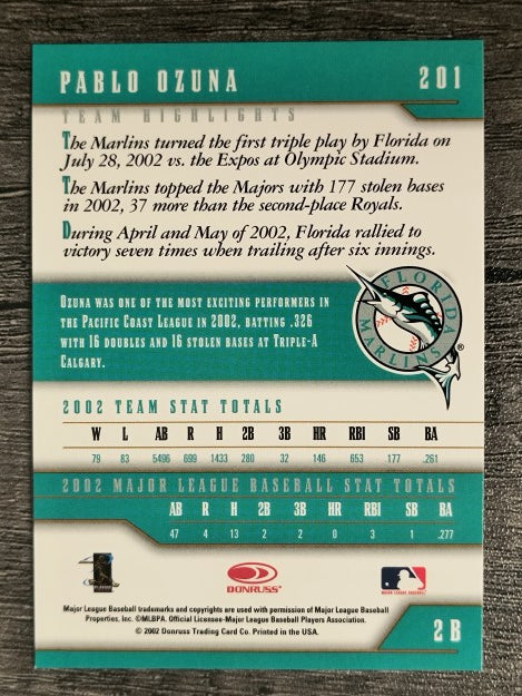 2003 Donruss Team Heroes #201 Pablo Ozuna