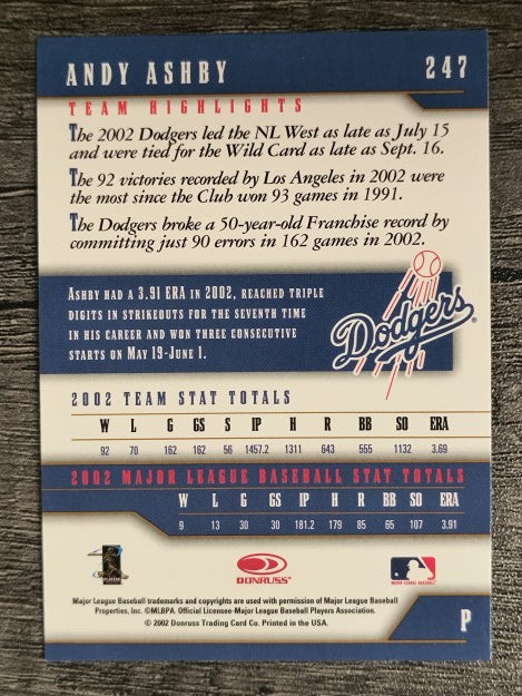 2003 Donruss Team Heroes #247 Andy Ashby
