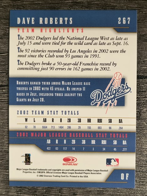 2003 Donruss Team Heroes #267 Dave Roberts